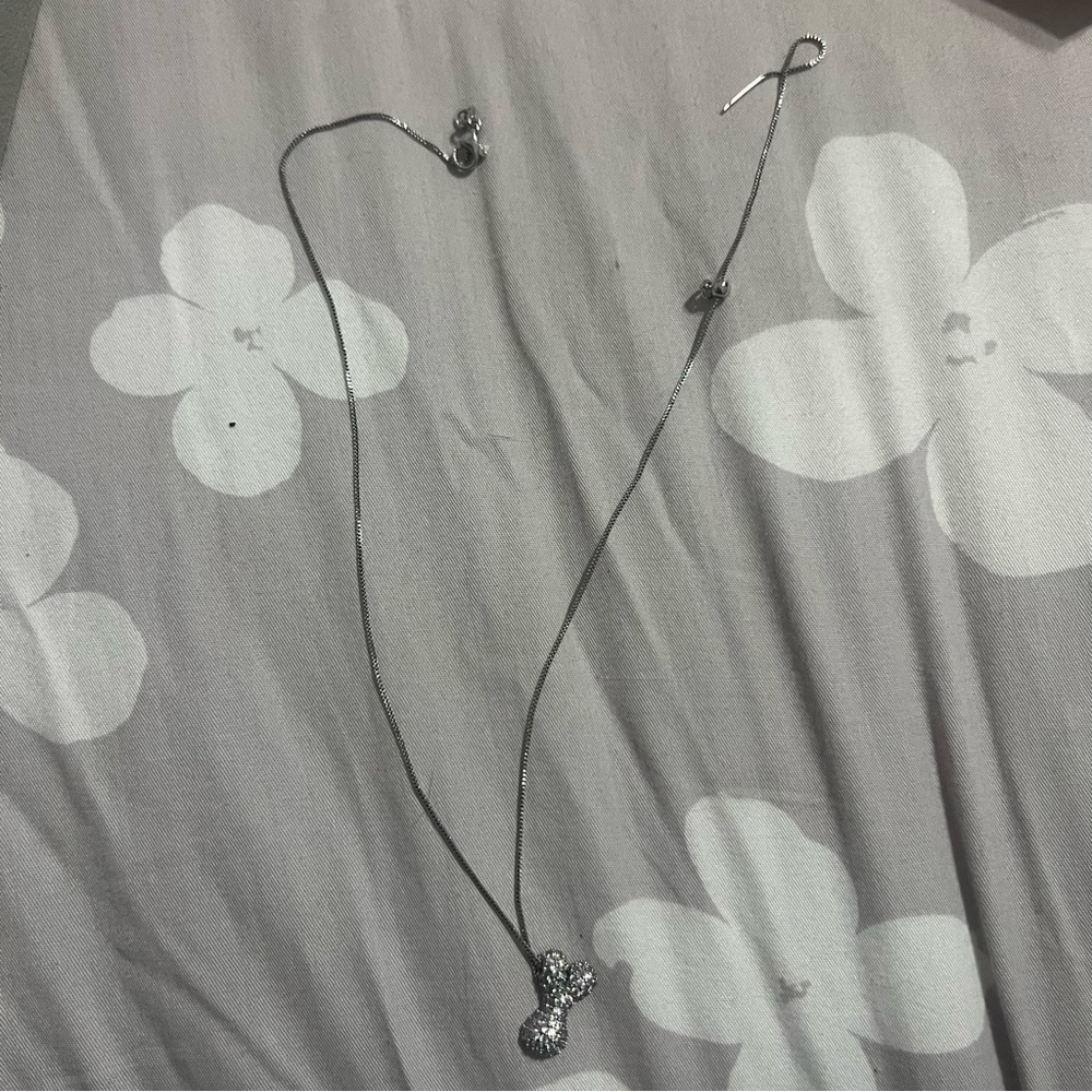 Silver Pendant initial Necklace